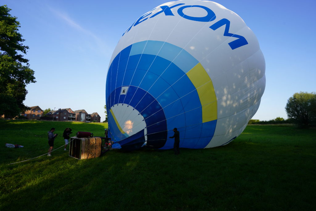 Omexom Ballon beim Start
