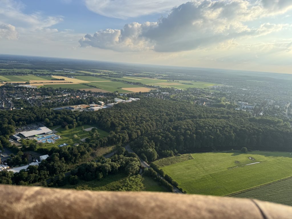 Ausblick aus dem Himmel über den Niederrhein