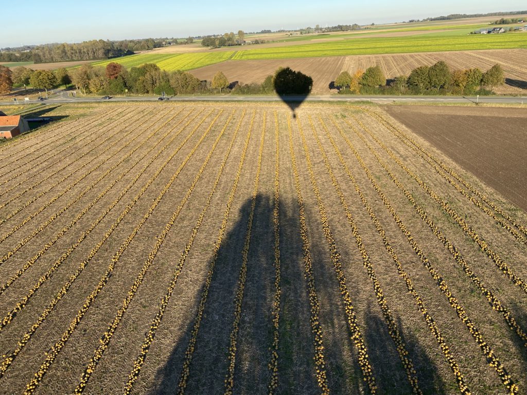 Ausblick aus dem Himmel über den Niederrhein