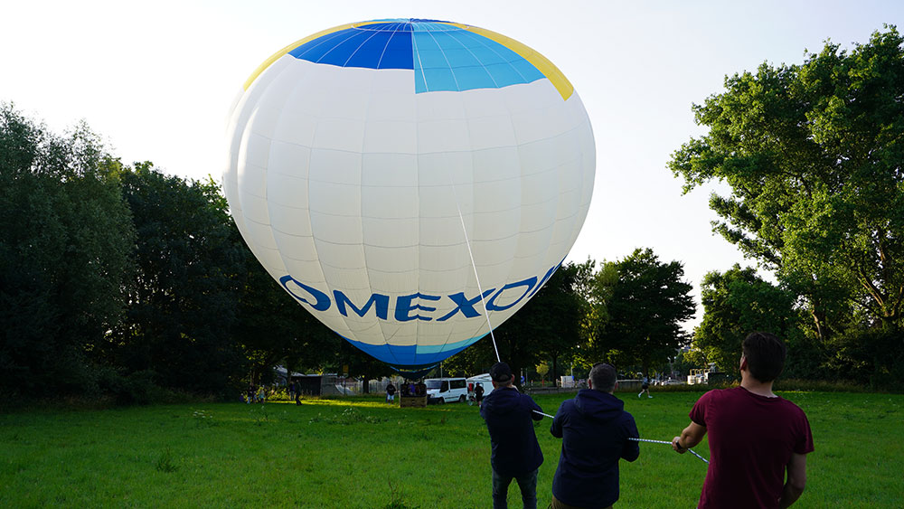 Ballonstart am Niederrhein