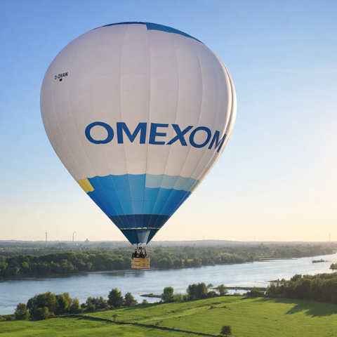 Omexom-Ballon bei einer Ballonfahrt am Niederrhein
